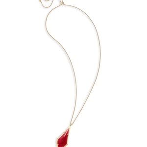 Kendra Scott Damon Pendant Necklace In Berry Glass